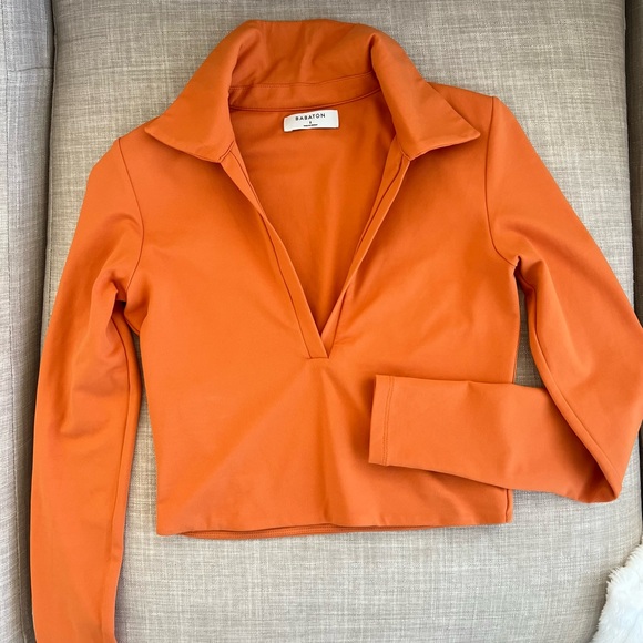 Aritzia Contour Polo Longsleeve - Picture 2 of 6